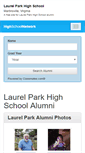 Mobile Screenshot of laurelparkhighschool.com
